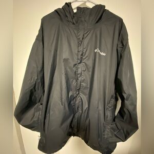 Columbia 3X Black Hooded Jacket with White Logo